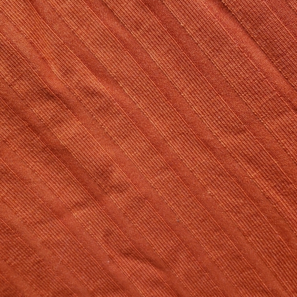 Daily Ritual Women's Wide Rib Cropped T-Strap Cami Top in Rust Orange Size XXL - Picture 6 of 10